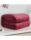 Miękki ciepły materiał koc z polaru zimowy prześcieradło narzuta Sofa Plaid rzut 220Gsm 6 rozmiar lekka, cienka mycie mechaniczn