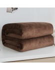 Miękki ciepły materiał koc z polaru zimowy prześcieradło narzuta Sofa Plaid rzut 220Gsm 6 rozmiar lekka, cienka mycie mechaniczn