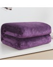 Miękki ciepły materiał koc z polaru zimowy prześcieradło narzuta Sofa Plaid rzut 220Gsm 6 rozmiar lekka, cienka mycie mechaniczn