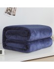 Miękki ciepły materiał koc z polaru zimowy prześcieradło narzuta Sofa Plaid rzut 220Gsm 6 rozmiar lekka, cienka mycie mechaniczn