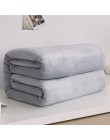 Miękki ciepły materiał koc z polaru zimowy prześcieradło narzuta Sofa Plaid rzut 220Gsm 6 rozmiar lekka, cienka mycie mechaniczn