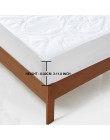 MECEROCK Solid Color pikowany tłoczony materac wodoodporny ochraniacz dopasowane prześcieradło styl pokrowiec na materac gruba m