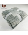 BeddingOutlet flanelowy koc polarowy miękki koc podróżny jednokolorowy narzuta pluszowa obudowa na kanapa z funkcją spania ciepł