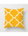 Fuwatacchi żółty diament Wave poszewki na poduszki poszewka na poduszkę ozdobną w geometryczne wzory dla krzesło domowe ozdoba s