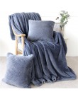 BeddingOutlet flanelowy koc polarowy miękki koc podróżny jednokolorowy narzuta pluszowa obudowa na kanapa z funkcją spania ciepł