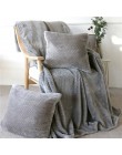 BeddingOutlet flanelowy koc polarowy miękki koc podróżny jednokolorowy narzuta pluszowa obudowa na kanapa z funkcją spania ciepł