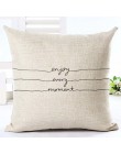 List Love Home poszewki na poduszki pościel bawełniana czarny biały poszewka na poduszkę Sofa nordycka ozdobna poszewka na podus