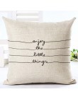 List Love Home poszewki na poduszki pościel bawełniana czarny biały poszewka na poduszkę Sofa nordycka ozdobna poszewka na podus