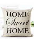 List Love Home poszewki na poduszki pościel bawełniana czarny biały poszewka na poduszkę Sofa nordycka ozdobna poszewka na podus