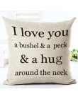 List Love Home poszewki na poduszki pościel bawełniana czarny biały poszewka na poduszkę Sofa nordycka ozdobna poszewka na podus