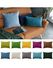 26 kolorów obicia na poduszki 30x50 prostokątna poszewka na poduszkę dla Sofa do salonu aksamitna poszewka narzuta do dekoracji 
