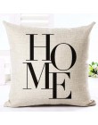 List Love Home poszewki na poduszki pościel bawełniana czarny biały poszewka na poduszkę Sofa nordycka ozdobna poszewka na podus