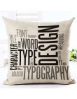 List Love Home poszewki na poduszki pościel bawełniana czarny biały poszewka na poduszkę Sofa nordycka ozdobna poszewka na podus