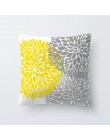 Lato ananas liść kwiat drukuj poszewka na poduszkę z możliwością personalizacji geometria żółte czaszki rzuć poszewka dekoracyjn