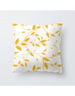 Lato ananas liść kwiat drukuj poszewka na poduszkę z możliwością personalizacji geometria żółte czaszki rzuć poszewka dekoracyjn