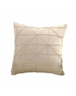 Nowoczesna aksamitna haftowana siatka geometryczna powłoczka na poduszkę domowa sofa dekoracyjna prosta poduszka do rzucania pos