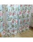 Top Finel fioletowy tiul na okna luksusowe Sheer zasłony do kuchni salon okno sypialni zabiegi Panel draperie