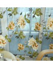 Top Finel fioletowy tiul na okna luksusowe Sheer zasłony do kuchni salon okno sypialni zabiegi Panel draperie