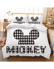 Disney kreskówka myszka miki Minnie pościel zestaw piękny para pościel queen king size zestaw dzieci kołdra okładka poszewki