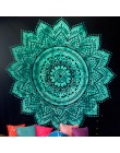 Duży 200x150cm Mandala gobelin indyjski ściany wiszące czeski mata plażowa kocyk poliestrowy mata do jogi domu artystyczna do sy