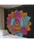 Duży 200x150cm Mandala gobelin indyjski ściany wiszące czeski mata plażowa kocyk poliestrowy mata do jogi domu artystyczna do sy