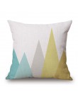 Nordic geometryczny poszewki na poduszki strzały jelenie Elk Sofa poduszki dekoracyjne poszewka na poduszkę 45*45 pościel beżowy