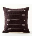 Nordic geometryczny poszewki na poduszki strzały jelenie Elk Sofa poduszki dekoracyjne poszewka na poduszkę 45*45 pościel beżowy