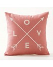 Nordic geometryczny poszewki na poduszki strzały jelenie Elk Sofa poduszki dekoracyjne poszewka na poduszkę 45*45 pościel beżowy