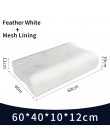PurenLatex 60x40 tajlandia czysta poduszka z naturalnego lateksu naprawcza ochrona szyi kręgi opieka zdrowotna poduszka ortopedy