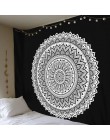 Duży 200x150cm Mandala gobelin indyjski ściany wiszące czeski mata plażowa kocyk poliestrowy mata do jogi domu artystyczna do sy
