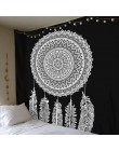 Duży 200x150cm Mandala gobelin indyjski ściany wiszące czeski mata plażowa kocyk poliestrowy mata do jogi domu artystyczna do sy