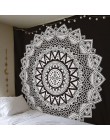 Duży 200x150cm Mandala gobelin indyjski ściany wiszące czeski mata plażowa kocyk poliestrowy mata do jogi domu artystyczna do sy