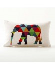 Nordic geometryczny poszewki na poduszki strzały jelenie Elk Sofa poduszki dekoracyjne poszewka na poduszkę 45*45 pościel beżowy