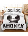 Disney kreskówka myszka miki Minnie pościel zestaw piękny para pościel queen king size zestaw dzieci kołdra okładka poszewki