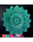Duży 200x150cm Mandala gobelin indyjski ściany wiszące czeski mata plażowa kocyk poliestrowy mata do jogi domu artystyczna do sy