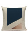 Geometryczna czarna niebieska poduszka Cove tekstylne wzgórze złoto Dero poszewka na poduszkę 45Cm x 45Cm kwadratowa Sofa 3D rzu