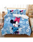 Disney kreskówka myszka miki Minnie pościel zestaw piękny para pościel queen king size zestaw dzieci kołdra okładka poszewki
