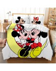 Disney kreskówka myszka miki Minnie pościel zestaw piękny para pościel queen king size zestaw dzieci kołdra okładka poszewki