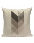 Geometryczna czarna niebieska poduszka Cove tekstylne wzgórze złoto Dero poszewka na poduszkę 45Cm x 45Cm kwadratowa Sofa 3D rzu