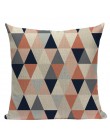 Geometryczna czarna niebieska poduszka Cove tekstylne wzgórze złoto Dero poszewka na poduszkę 45Cm x 45Cm kwadratowa Sofa 3D rzu