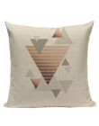 Geometryczna czarna niebieska poduszka Cove tekstylne wzgórze złoto Dero poszewka na poduszkę 45Cm x 45Cm kwadratowa Sofa 3D rzu