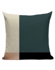 Geometryczna czarna niebieska poduszka Cove tekstylne wzgórze złoto Dero poszewka na poduszkę 45Cm x 45Cm kwadratowa Sofa 3D rzu
