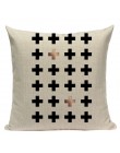 Geometryczna czarna niebieska poduszka Cove tekstylne wzgórze złoto Dero poszewka na poduszkę 45Cm x 45Cm kwadratowa Sofa 3D rzu