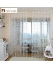 NAPEARL 1 PC w stylu amerykańskim żakardowy kwiatowy wzór zasłona sheer do sypialni tiul tkanina salon nowoczesny gotowy