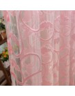 NAPEARL 1 PC w stylu amerykańskim żakardowy kwiatowy wzór zasłona sheer do sypialni tiul tkanina salon nowoczesny gotowy