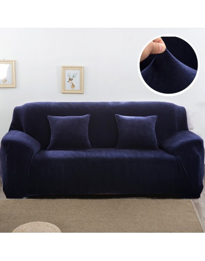 1pc ocieplane pluszem uniwersalna pokrowiec na kanapy All-inclusive elastyczna przekrój sofa cover anty-brudna narzuta na sofę s
