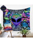 Trippy Alien by brizabazar gobelin akwarela wykładzina ścienna oko Trippy gobelin ściany wiszące Saucerman czary tapiz Dropship