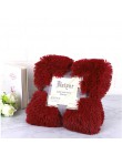 Super miękkie Fuzzy futro Faux eleganckie przytulne z puszystym rzut koc na łóżko Sofa narzuta długie kudłate miękka ciepła pośc