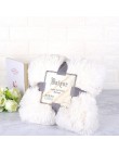 Super miękkie Fuzzy futro Faux eleganckie przytulne z puszystym rzut koc na łóżko Sofa narzuta długie kudłate miękka ciepła pośc