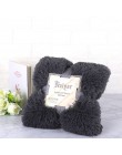 Super miękkie Fuzzy futro Faux eleganckie przytulne z puszystym rzut koc na łóżko Sofa narzuta długie kudłate miękka ciepła pośc